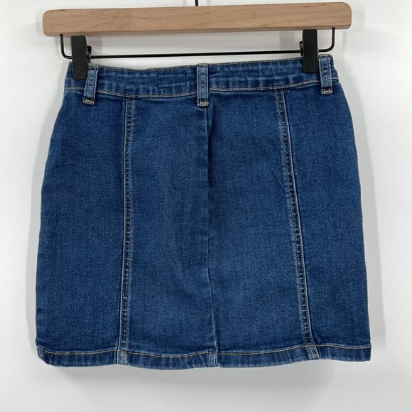 Adriano Goldschmied Colette Button Front Denim Skirt - Picture 7 of 7